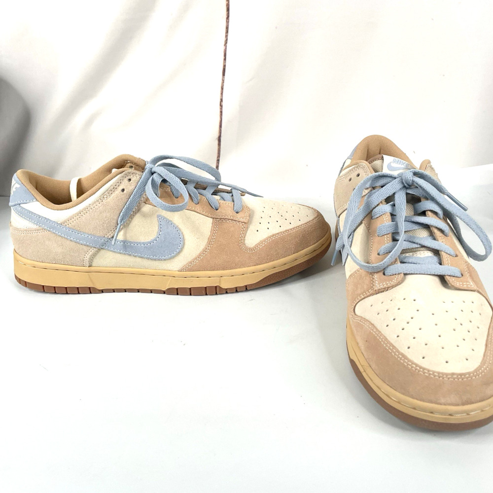 Nike Dunk Low Men's Colorblock Beige Blue Brown Low Top Lace-Up Sneakers Size 13
